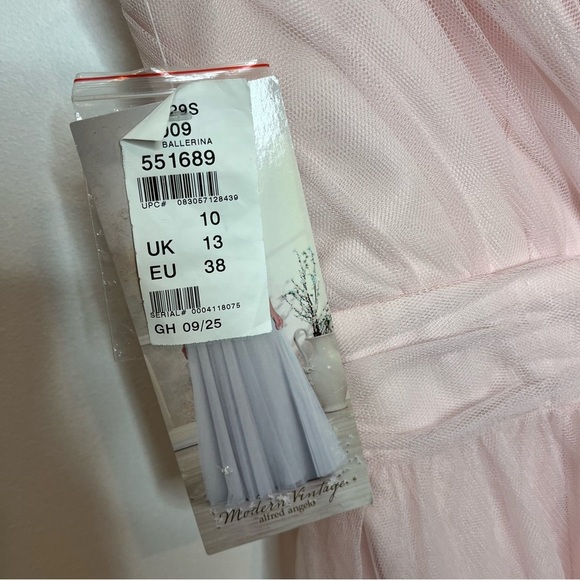 ALFRED Angelo Modern Vintage Style Ballerina Chiffon Bridesmaid Prom Dress NWT - Picture 7 of 16
